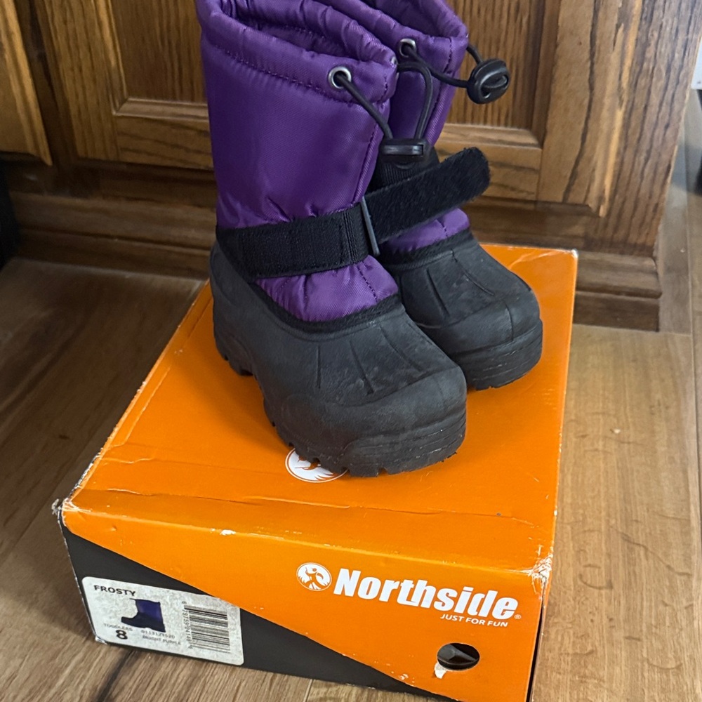 Northside Kids' Purple and Black Snow Boots
